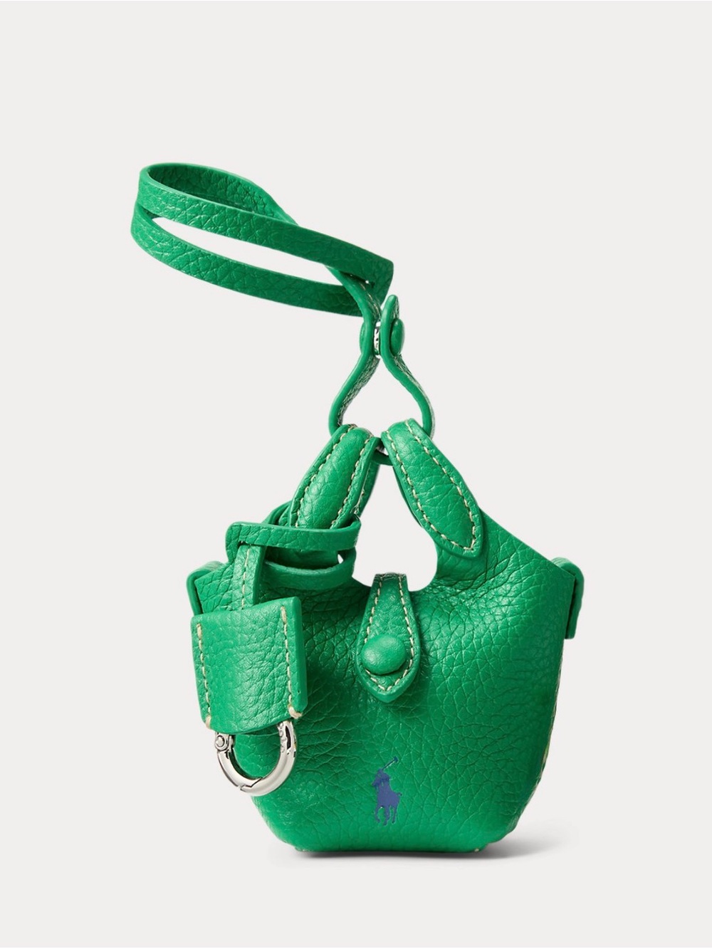 RL POLO LEATHER BAG CHARM